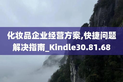 化妆品企业经营方案,快捷问题解决指南_Kindle30.81.68