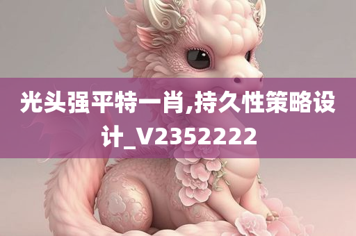 光头强平特一肖,持久性策略设计_V2352222