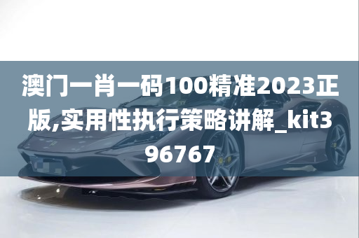 澳门一肖一码100精准2023正版,实用性执行策略讲解_kit396767