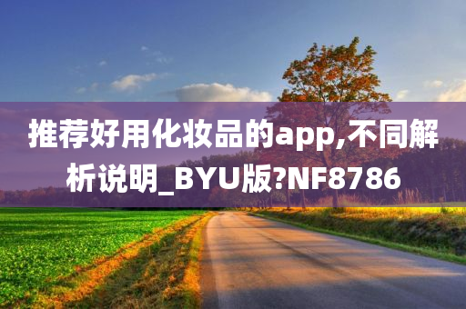 推荐好用化妆品的app,不同解析说明_BYU版?NF8786