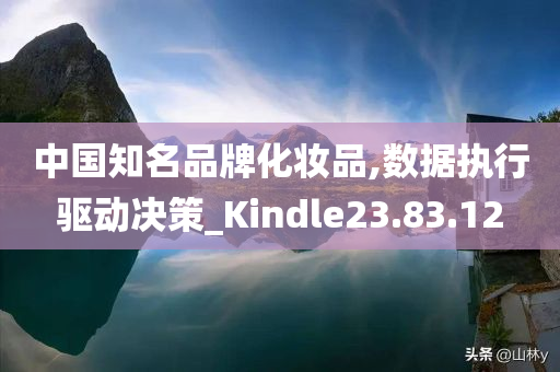 中国知名品牌化妆品,数据执行驱动决策_Kindle23.83.12