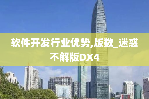 软件开发行业优势,版数_迷惑不解版DX4