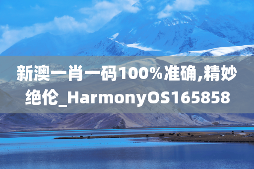 新澳一肖一码100%准确,精妙绝伦_HarmonyOS165858