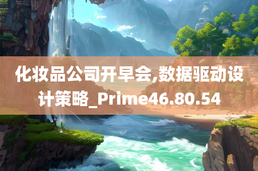 化妆品公司开早会,数据驱动设计策略_Prime46.80.54