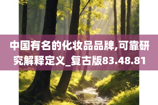 中国有名的化妆品品牌,可靠研究解释定义_复古版83.48.81