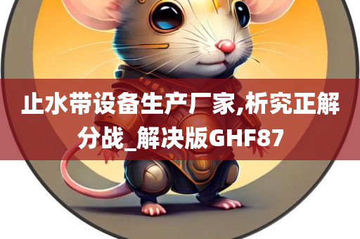 止水带设备生产厂家,析究正解分战_解决版GHF87