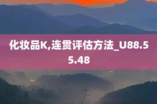 化妆品K,连贯评估方法_U88.55.48