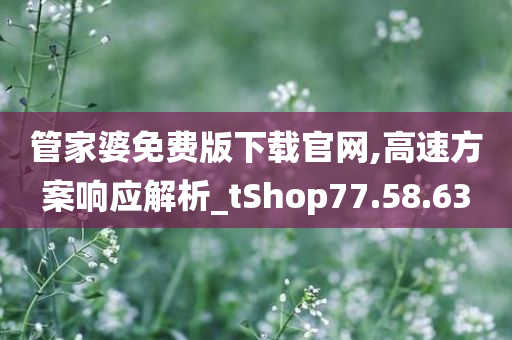 管家婆免费版下载官网,高速方案响应解析_tShop77.58.63