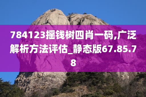 784123摇钱树四肖一码,广泛解析方法评估_静态版67.85.78