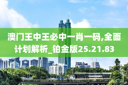 澳门王中王必中一肖一码,全面计划解析_铂金版25.21.83