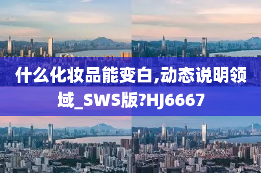 什么化妆品能变白,动态说明领域_SWS版?HJ6667