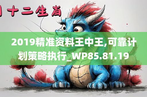 2019精准资料王中王,可靠计划策略执行_WP85.81.19