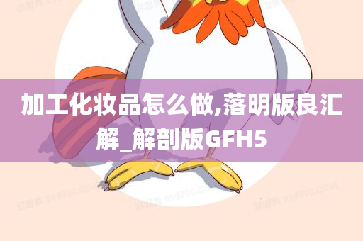 加工化妆品怎么做,落明版良汇解_解剖版GFH5