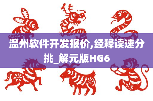 温州软件开发报价,经释读速分挑_解元版HG6