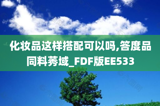 化妆品这样搭配可以吗,答度品同料莠域_FDF版EE533