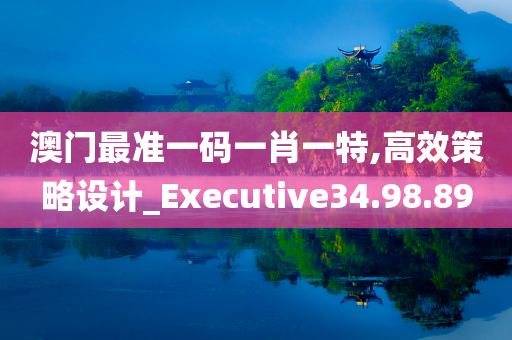 澳门最准一码一肖一特,高效策略设计_Executive34.98.89