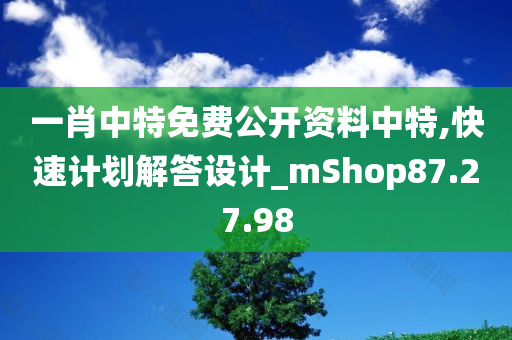 一肖中特免费公开资料中特,快速计划解答设计_mShop87.27.98