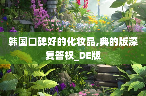 韩国口碑好的化妆品,典的版深复答权_DE版