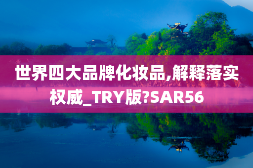 世界四大品牌化妆品,解释落实权威_TRY版?SAR56