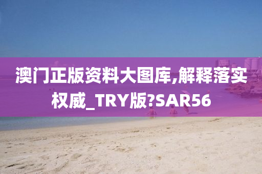 澳门正版资料大图库,解释落实权威_TRY版?SAR56