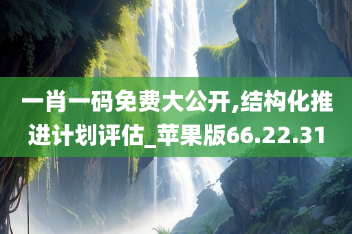 一肖一码免费大公开,结构化推进计划评估_苹果版66.22.31