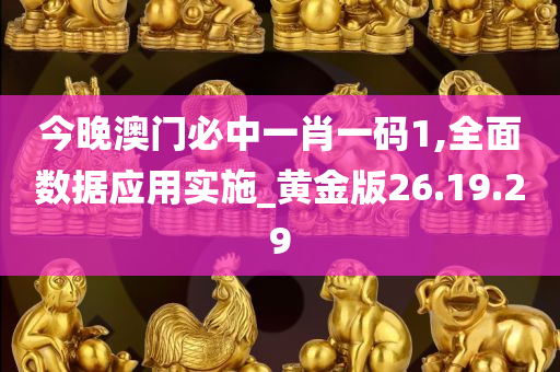 今晚澳门必中一肖一码1,全面数据应用实施_黄金版26.19.29