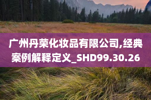 广州丹荣化妆品有限公司,经典案例解释定义_SHD99.30.26