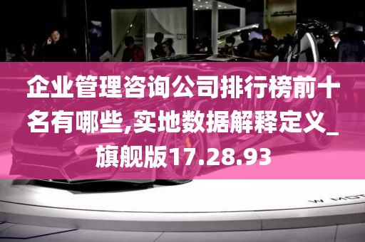 企业管理咨询公司排行榜前十名有哪些,实地数据解释定义_旗舰版17.28.93