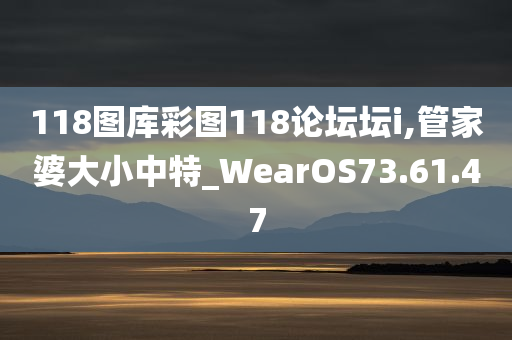 118图库彩图118论坛坛i,管家婆大小中特_WearOS73.61.47