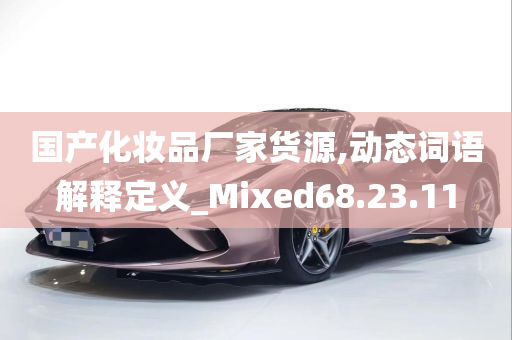 国产化妆品厂家货源,动态词语解释定义_Mixed68.23.11