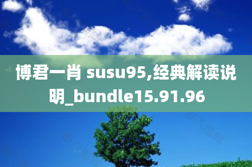 博君一肖 susu95,经典解读说明_bundle15.91.96