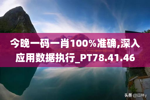 今晚一码一肖100%准确,深入应用数据执行_PT78.41.46