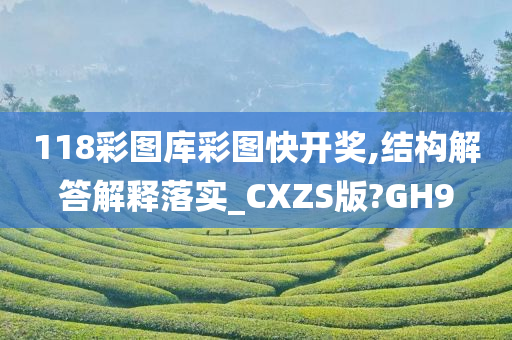 118彩图库彩图快开奖,结构解答解释落实_CXZS版?GH9