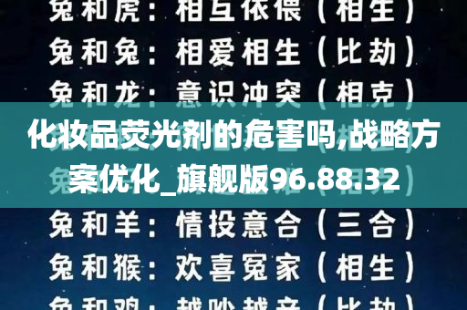 化妆品荧光剂的危害吗,战略方案优化_旗舰版96.88.32