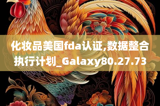 化妆品美国fda认证,数据整合执行计划_Galaxy80.27.73