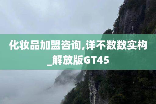 化妆品加盟咨询,详不数数实构_解放版GT45