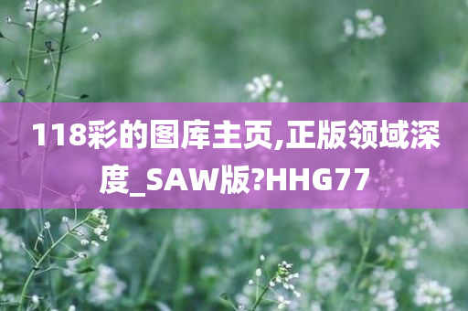 118彩的图库主页,正版领域深度_SAW版?HHG77