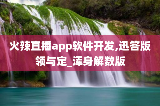 火辣直播app软件开发,迅答版领与定_浑身解数版