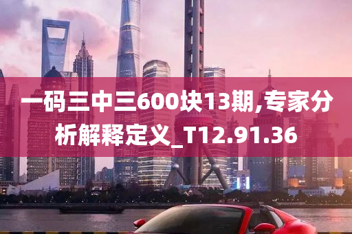 一码三中三600块13期,专家分析解释定义_T12.91.36