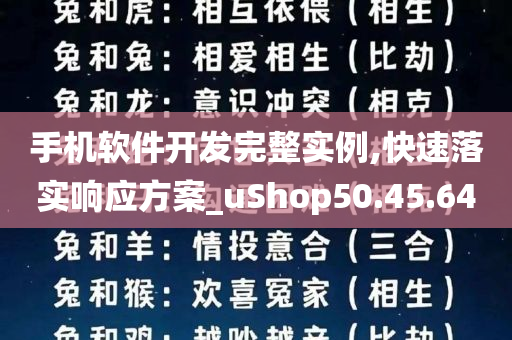 手机软件开发完整实例,快速落实响应方案_uShop50.45.64