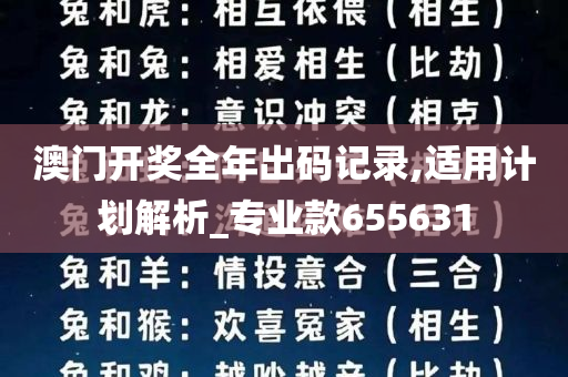 澳门开奖全年出码记录,适用计划解析_专业款655631