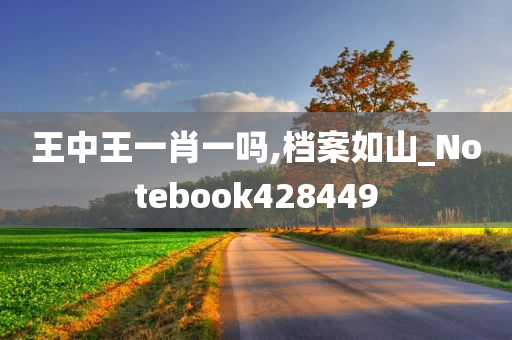 王中王一肖一吗,档案如山_Notebook428449