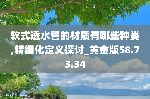 软式透水管的材质有哪些种类,精细化定义探讨_黄金版58.73.34