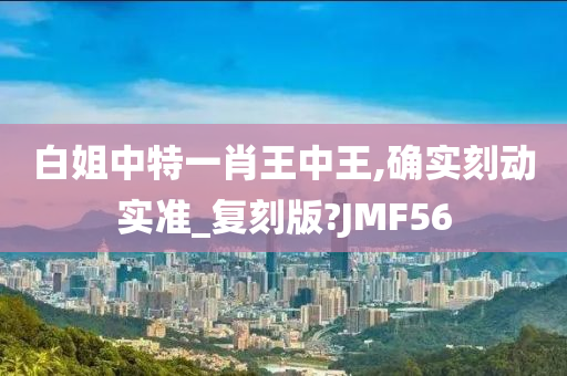 白姐中特一肖王中王,确实刻动实准_复刻版?JMF56