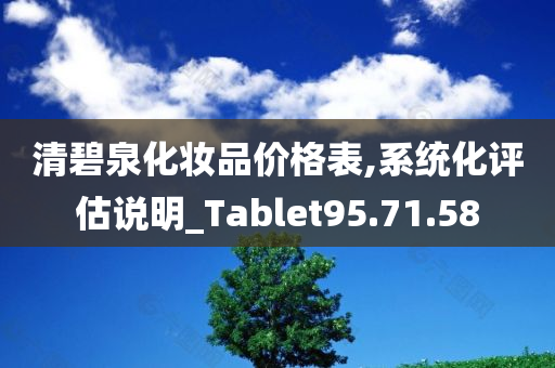 清碧泉化妆品价格表,系统化评估说明_Tablet95.71.58