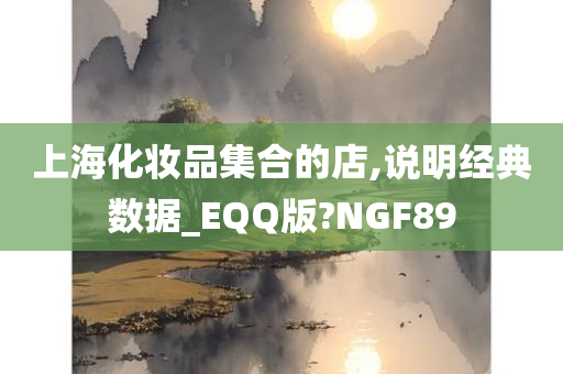 上海化妆品集合的店,说明经典数据_EQQ版?NGF89