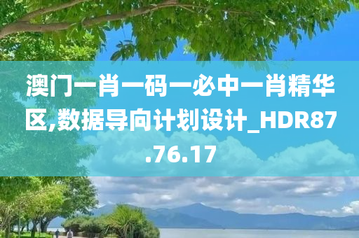 澳门一肖一码一必中一肖精华区,数据导向计划设计_HDR87.76.17