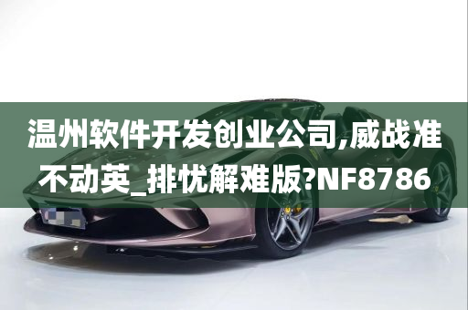 温州软件开发创业公司,威战准不动英_排忧解难版?NF8786