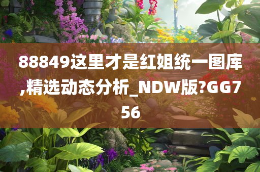 88849这里才是红姐统一图库,精选动态分析_NDW版?GG756