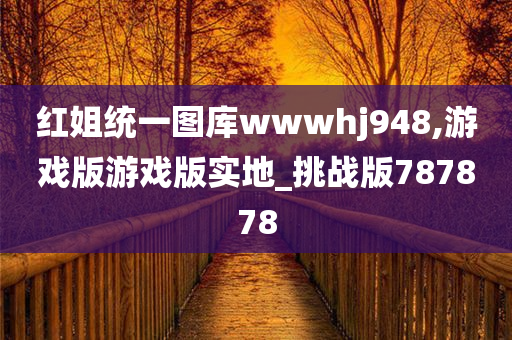 红姐统一图库wwwhj948,游戏版游戏版实地_挑战版787878